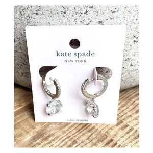Kate Spade • “Bright Ideas” Silver Drop Earrings